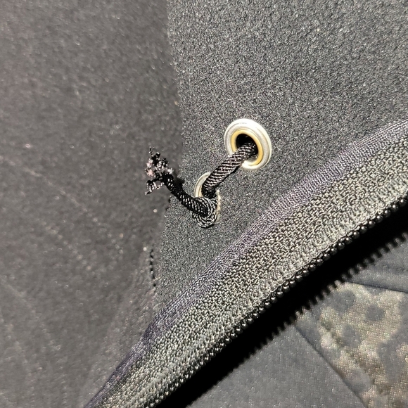 acg nikefit therma collared zip down medium black zippered pockets sweaterjacket - Picture 11 of 12